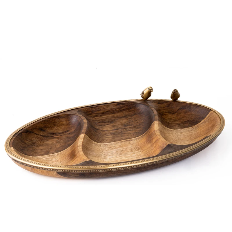 اردوخوری چوبی ۳تکه گلدکیش